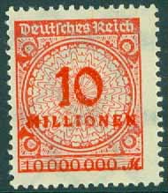 Deutsches Reich – M  318 A Siffertyp, 10 Mio **