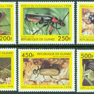 Guinea – M 1894-1899 Skalbaggar från hela världen, 6 kpl **
