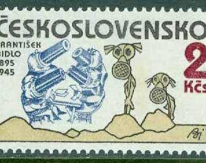 Tjeckoslovakien – M 2821 Konstnärer som motståndsmän, Den okände soldaten av A. Peic, 2 Kr **
