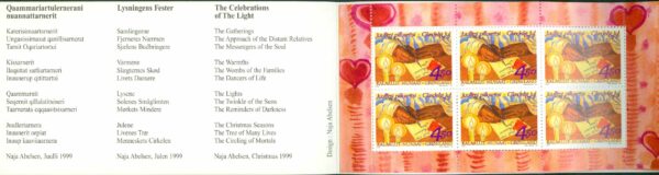 Grönland - Häfte H 11 Julfrimärken 1999, 12 frimärken **