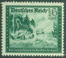 Deutsches Reich – M  891 Kamratskapsblock i tyska riksposten (III), 16 + 24 Pf **