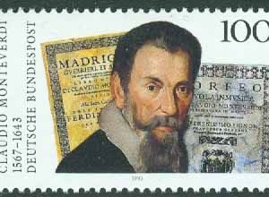 Tyskland – M 1705 C. Monteverdi (1567-1643), italiensk kompositör, 1 kpl **