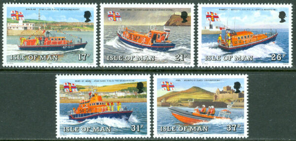 Isle of Man - M  459-463 Sjöräddningsbåtar, 5 kpl **