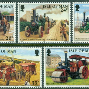 Isle of Man – M  622-626 Gamla ångmaskiner, 5 kpl **