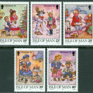 Isle of Man – M  564-568 Jul 1993, Lekande barn, 5 kpl **