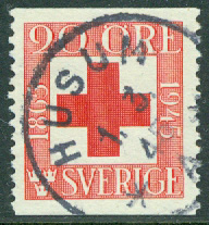 F  358 Röda Korset. HUSUM 1.3.45  (Y/Å)