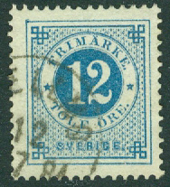 F   32 Ringtyp tandn. 13, 12 öre stpl