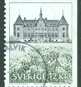 F 2760 Svenska slott, Sofiero. 12 kr stpl