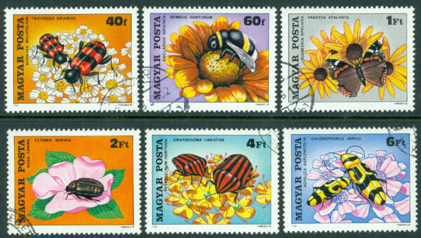 Ungern - M 3405-3410A Blombefruktning, 6 kpl stpl