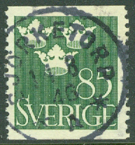 F  291 Tre Kronor. Stpl BJÖRKETORP 11.8.46  (P/Vg) ktt