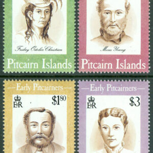 Pitcairn Islands – M  428-431 Tidiga bosättare på Pitcairn Islands, 4 kpl **