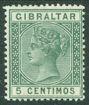 Gibraltar – M   22 Drottning Victoria, 5 C *