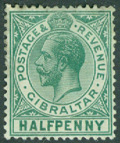 Gibraltar – M   76 George V, ½ P *