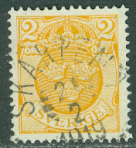 F   72. Lilla Riksvapnet 2 öre, SKARPEMO 21.2 1919  (F(R)/Vg)
