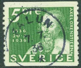 F  246A Postverket 5 öre. FALUN 7.7.36  (W/D)