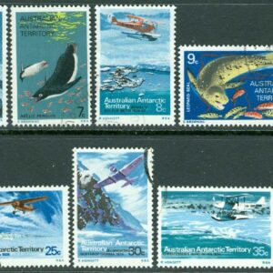 Australian Antarctic Ter. – M   23-34 Havsdjur. Flyg i Antarktisforskningens tjänst, 12 kpl stpl