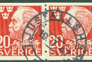 F  372A x 2 Alfred Nobel. LJUSFALLSHAMMAR 19.7.47  (E/Ög)