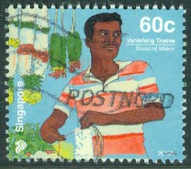 Singapore – M 2298 Utdöende yrken, girlangmakare, 60 C stpl