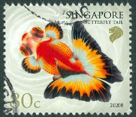 Singapore – M 2642 I Guldfiskar I. Fjärilssvans, 80 C stpl