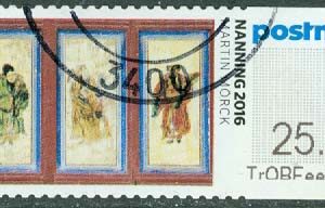 Danmark – F EA.  101 Frankeringsetikett. Dörrmålningar. 25.00 kr stpl