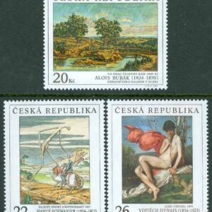 Tjeckien – M  416-418 Målningar från Nationalgalleriet, 3 kpl **