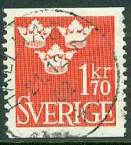 F  304 Tre kronor 1.70 kr. HÄLLNÄS 2  21.12.62 (AC/Vb)