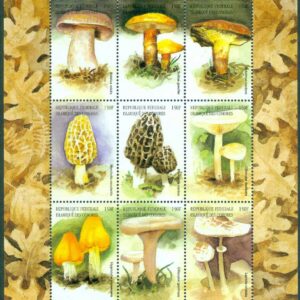 Komorerna – M 1470-1478 Europeiska svampar, miniark **