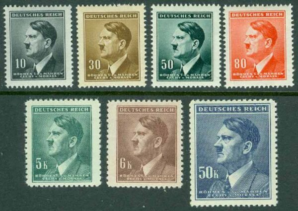 Böhmen och Mähren - M   89-90, 92, 94, 104-105, 110  Adolf Hitler, 7 ol **