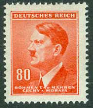 Böhmen och Mähren – M   94 Adolf Hitler, 80 H **