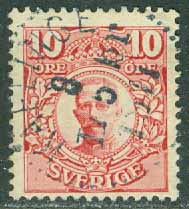 F   82 Medaljong 10 öre. KÄFLINGE Lbr 8.5 1911  (M/Sk)