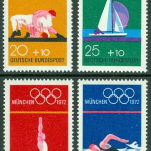 Tyskland – M  719-722 OS i München IV, 4 kpl **