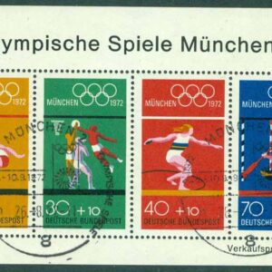 Tyskland – M BL   8 OS i München 1972, block stpl