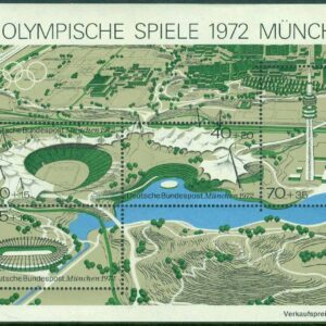 Tyskland – M BL    7 OS i München 1972, block **