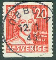 F  338 Nationalmuseum150 år. Prakt OBBOLA 12.1.43  (AC/Vb)