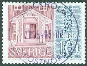 F 3072 Hälsingegårdar 10 kr. Lyx STOCKHOLM POSTNORD 2015-05-07  (A/U)