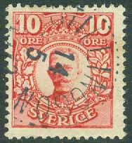 F   82 Medaljong 10 öre. STILLINGSÖN 14.5 1912  (O/Bo)