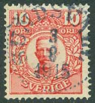 F   82 Medaljong 10 öre. SUNDSVALL 3.8 1915  (Y/Med)