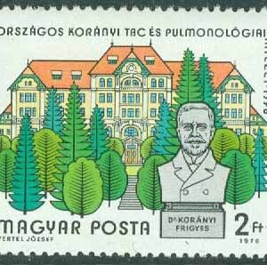 Ungern – M 3156A TBC- och lungmedicinska institutet Korányi 75 år, 1 kpl **