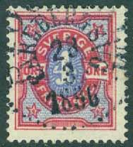 F   64 Tvåf. siffertyp. Nära prakt STOCKHOLM KARLBERGSVÄG  23.3 1896