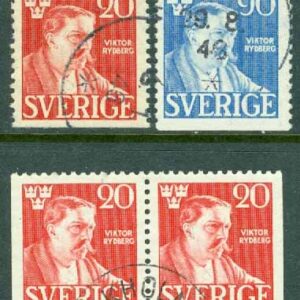 F  361-362 Victor Rydberg, 4 kpl inkl BB-par stpl