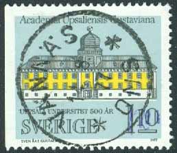 F 1005B Uppsala Universitet, stpl VÄNNÄS OMS  14.8.77  (AC/Vb)