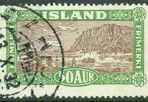 Island – F  172 Vyer och byggnader, 50 aur stpl