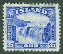Island – F  196 C4 Gullfoss, 35 aur stpl