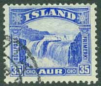 Island – F  196 C3 Gullfoss, 35 aur stpl