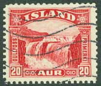 Island – F  195 C1 Gullfoss, 20 aur stpl