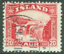Island – F  195 C3 Gullfoss, 20 aur stpl