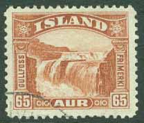 Island – F  198 Gullfoss, 65 aur stpl