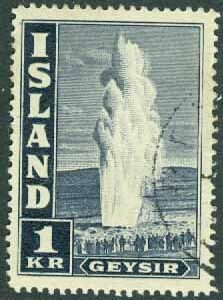 Island – F  234 Geysir, 1 kr stpl