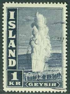 Island – F  234 Geysir, 1 kr stpl