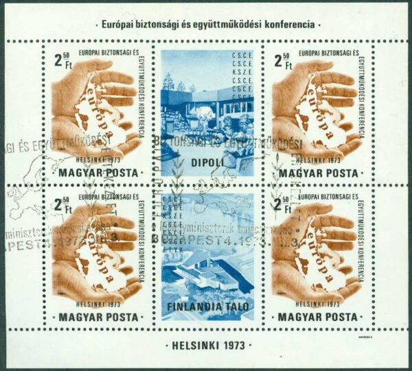 Ungern - M BL  99 A Konferens om europeisk säkerhet och samarbete (ESSE) i Helsingfors, block stpl